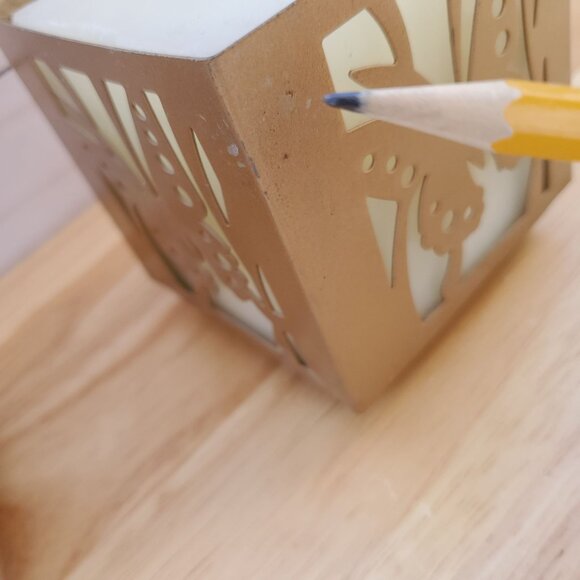 Butterfly Gold Metal Candle Holders White Unscented Candles VTG 1990s Set Of 2 - Picture 6 of 11